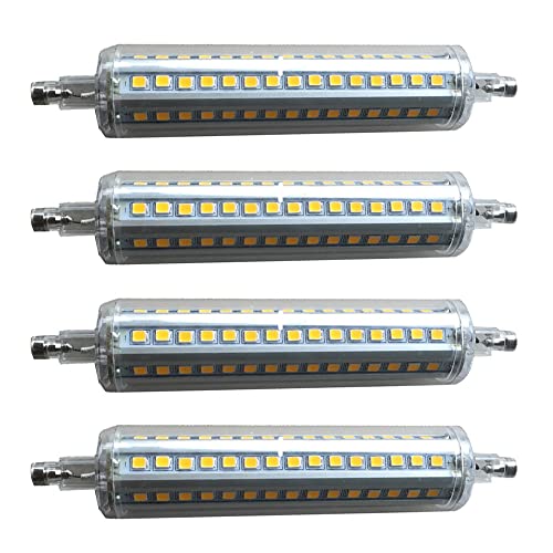 TPMAFF R7s LED-Glühbirne 135 mm 120 W Äquivalent, 12 W doppelseitiger Sockel J135 Flutlichter R7S-Glühbirne, 1000 LM dimmbar 360 ° Abstrahlwinkel Einbau-LED-Glühbirnen (4er-Pack) von TPMAFF