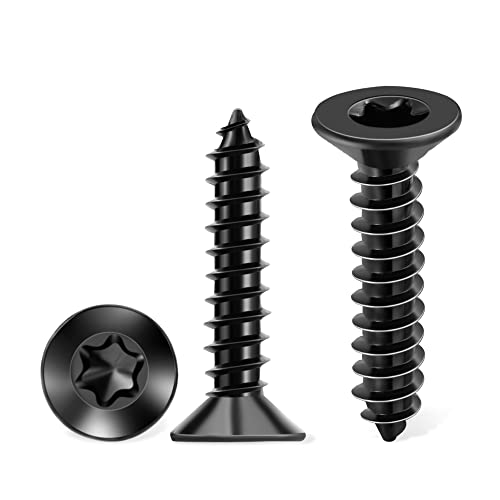 TPOHH Edelstahl V2A Holzschrauben Vollgewinde Senkkopf Universalschraube Ø 4 x 30 mm Schwarz Beschichtet M4 Torx Spanplattenschrauben 100 Stück mit T20 Antriebsbit Inklusive TPOHH Edelstahl V2A Holzschrauben Vollgewinde Senkkopf Universalschraube Ø 4 x 30 mm Schwarz Beschichtet M4 Torx Spanplattenschrauben 100 Stück mit T20 Antriebsbit Inklusive von TPOHH