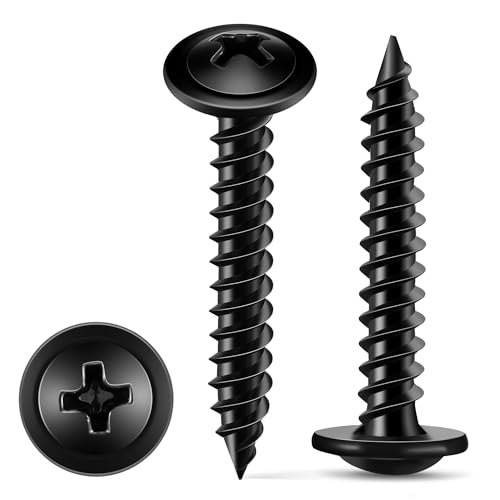 TPOHH Holzschrauben Vollgewinde Flachkopf mit Scheibe Universalschraube Ø 4.2 x 38 mm PH-Antrieb Schwarz Beschichtet Kreuzschlitzschrauben Blechschrauben Spanplattenschrauben 150 Stück TPOHH Holzschrauben Vollgewinde Flachkopf mit Scheibe Universalschraube Ø 4.2 x 38 mm PH-Antrieb Schwarz Beschichtet Kreuzschlitzschrauben Blechschrauben Spanplattenschrauben 150 Stück von TPOHH