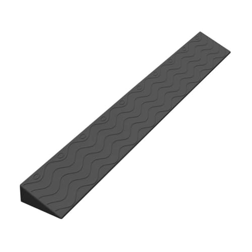 TPPIG Türschwellenrampe Saugroboter Rampe, Rampe Saugroboter, Staubsauger Roboter Rampe, Schwellenrampe Türschwellenrampen, Rampe Türschwelle, 99cm Längen Plastikrampe Rollstuhlrampe 3cm Black von TPPIG