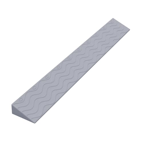 TPPIG Türschwellenrampe Saugroboter Rampe, Rampe Saugroboter, Staubsauger Roboter Rampe, Schwellenrampe Türschwellenrampen, Rampe Türschwelle, 99cm Längen Plastikrampe Rollstuhlrampe 3cm Gray von TPPIG
