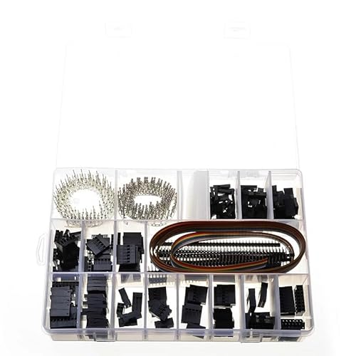 2.54mm Male/Female 520pcs Jumper Pin Connector Headers Housing Wire Cable Crimp Black Terminals Connector Kit with Box von TPQZQAUEC