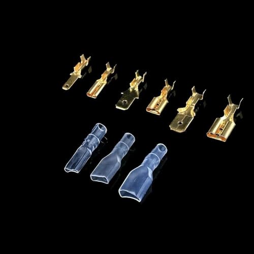 315Pcs Crimp Terminals Gold Silvery Male Female Electrical Wire Connectors Insulating Sleeve Assortment Kit von TPQZQAUEC