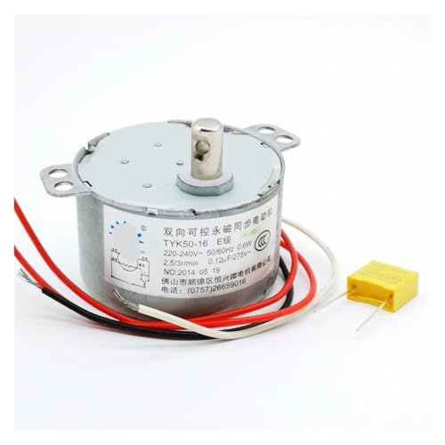 Diameter 48.8mm 50KTYZ Permanent magnet synchronous electronic starter 220V 2.5RPM 0.6W AC electronic starter low noise von TPQZQAUEC