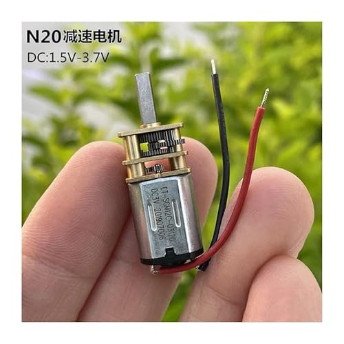 GA12-N20 12mm Gear electronic starter Full Metal Gearbox DC1.5V 3V 3.7V 220RPM Slow Speed 10mm Long Shaft DIY Lock Robot Smart Car von TPQZQAUEC