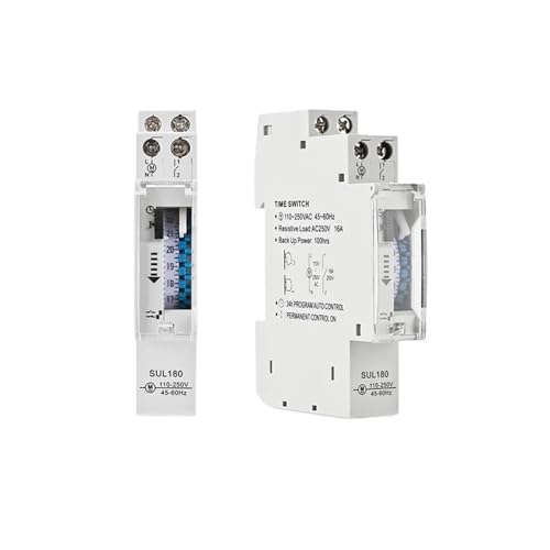 SUL180 DIN Rail Time Switch Mechanical Timer Switch Programmable Timer Control Time Switch 220VAC 16A SUL180 DIN Rail Time Switch Mechanical Timer Switch Programmable Timer Control Time Switch 220VAC 16A von TPQZQAUEC