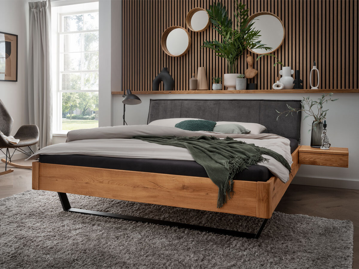 TPT Massivholzbett Aktion 6 Wildeiche 140 x 220 cm von TPT Möbel