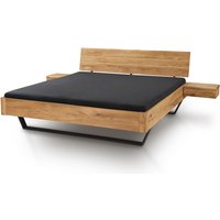 TPT Möbel Aktionsbett 2 mit Metallkufe Wildeiche 180x200 cm von TPT Möbel