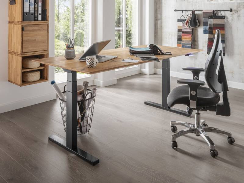 TPT Schreibtisch Florenz Kernbuche, Natur geölt 140 x 70 cm von TPT Möbel