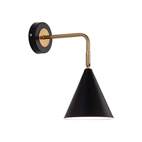 Moderne Wandlampe Schlafzimmer Schwarz Wandleuchte Leuchten Einfache Wandleuchten Nachtwandleuchte Flurlampe für Wohnzimmer Gang Treppe (B) von TPWEWRX