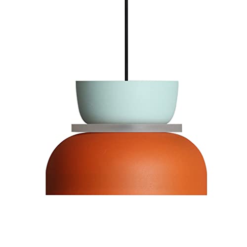 TPWEWRX Nordic Modern Macaron Pendelleuchten Kreative Deckenleuchte Art Deco Pendelleuchte Kronleuchter für Restaurant Café Küche Insel Wohnzimmer Schlafzimmer (D) von TPWEWRX