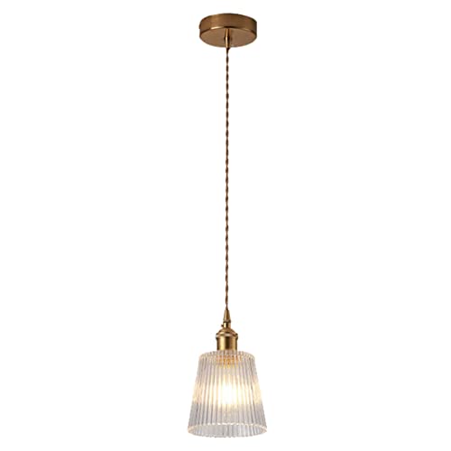 Nordisch Modern Pendelleuchte Leuchten Messing Lampe Kopf Decke Hängelampe Schlafzimmer Einfache Pendelleuchte Art Deco Kronleuchter Pendelleuchte für Küche Wohnzimmer Esszimmer (D) von TPWEWRX