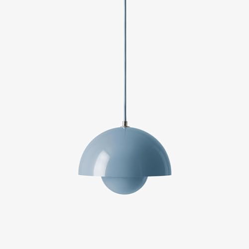 TPWEWRX Nordische Moderne Makkaroni Pendelleuchte Wohnzimmer Schlafzimmer Art Deco Decke Hängelampe Küche Insel Kronleuchter Pendelleuchten Armaturen (Blue,23cm) von TPWEWRX