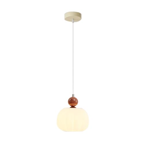 TPWEWRX Nordische Pendelleuchte Art Deco Kürbis Form Decke Hängelampe Schlafzimmer Nachttisch Vintage Kronleuchter Retro Pendelleuchten für Küche Insel Wohnzimmer (Red) von TPWEWRX