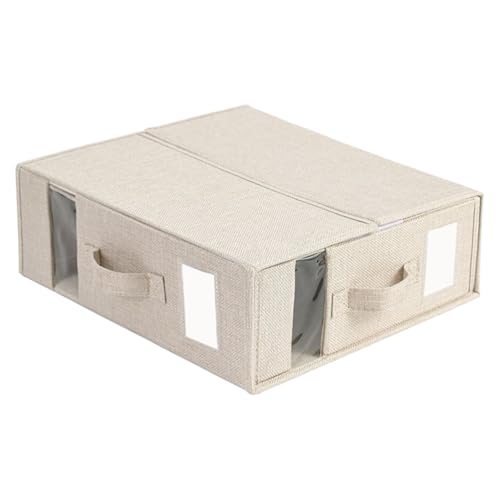 TQEBWUS Bettwäsche Aufbewahrungs Organizer, Bettwäsche Organizer Aufbewahrungsbox, Faltschachtel aus Stoff für Bettdecken Kissenbezüge Decken Kleider Wohnung Schlafzimmer TQEBWUS Bettwäsche Aufbewahrungs Organizer, Bettwäsche Organizer Aufbewahrungsbox, Faltschachtel aus Stoff für Bettdecken Kissenbezüge Decken Kleider Wohnung Schlafzimmer von TQEBWUS