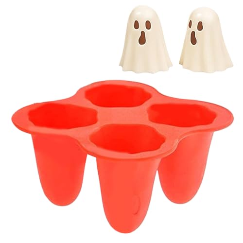 TQEBWUS Halloween Silikonformen | Halloween 3D Schokoladenformen Mit Antihaftbeschichtung - Wiederverwendbare Backform Mit 4 Mulden Für Kekse Kuchen Bonbons Fondant TQEBWUS Halloween Silikonformen | Halloween 3D Schokoladenformen Mit Antihaftbeschichtung - Wiederverwendbare Backform Mit 4 Mulden Für Kekse Kuchen Bonbons Fondant von TQEBWUS