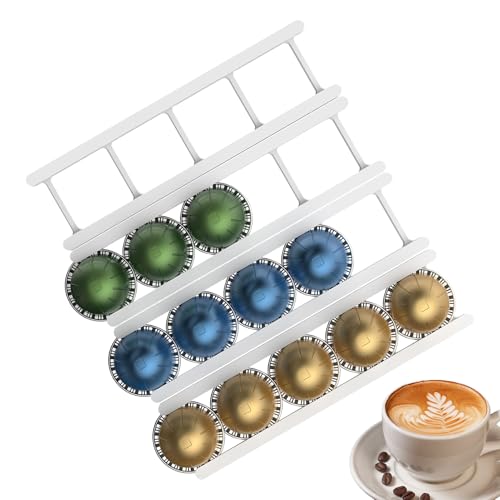 TQEBWUS Kapselhalter Wandhalterung - Kapselständer Organizer Halterung | 20 Fächer Platzsparend Rack Küchenregal Für Schranktüren Arbeitsplatten TQEBWUS Kapselhalter Wandhalterung - Kapselständer Organizer Halterung | 20 Fächer Platzsparend Rack Küchenregal Für Schranktüren Arbeitsplatten von TQEBWUS