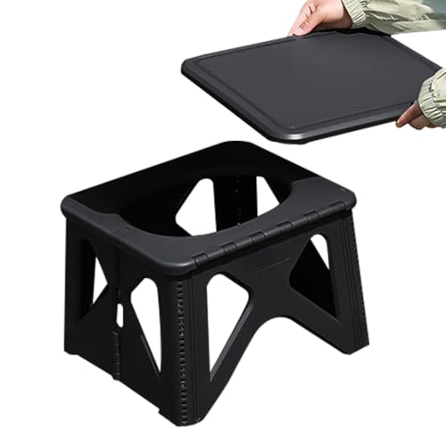 TQEBWUS Outdoor Toilettensitz | Klappbare Campingtoilette Tragbarer Hocker | Toilettensitz Bank Outdoor Töpfchen Für Erwachsene Kinder Autofahrt Wohnmobilreisen Zubehör Strandzelt Wandern Angeln von TQEBWUS