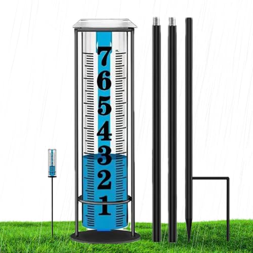 TQEBWUS Wetter Regenmesser - Regenmesser Mit Erdspieß Für Garten - Regenmessgerät Für Garten Terrasse Rasen Pflanzenbeet von TQEBWUS