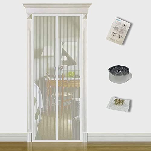 TQFlow Magnet Fliegengitter Tür Insektenschutz 120x220cm-Fliegenvorhang Balkontür-Magnetvorhang Terrassentür-Fliegenschutz Vorhang Wohnzimmer-Moskitonetz Magnetischer-Ohne Bohren-Weiß TQFlow Magnet Fliegengitter Tür Insektenschutz 120x220cm-Fliegenvorhang Balkontür-Magnetvorhang Terrassentür-Fliegenschutz Vorhang Wohnzimmer-Moskitonetz Magnetischer-Ohne Bohren-Weiß von TQFlow