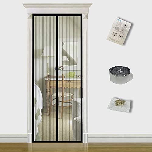 TQFlow Magnet Fliegengitter Tür Insektenschutz 85x200cm-Fliegenvorhang Balkontür-Magnetvorhang Terrassentür-Fliegenschutz Vorhang Wohnzimmer-Moskitonetz Magnetischer-Ohne Bohren-Schwarz TQFlow Magnet Fliegengitter Tür Insektenschutz 85x200cm-Fliegenvorhang Balkontür-Magnetvorhang Terrassentür-Fliegenschutz Vorhang Wohnzimmer-Moskitonetz Magnetischer-Ohne Bohren-Schwarz von TQFlow