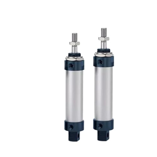 Luftpneumatische Zylinder doppelkomprimierte Malzylinderzylinder Bohrung 16/20/25mm Hub 25/50/75/100/200 Einzelhebel(75mm Stroke,Bore 16mm) von TQSKA