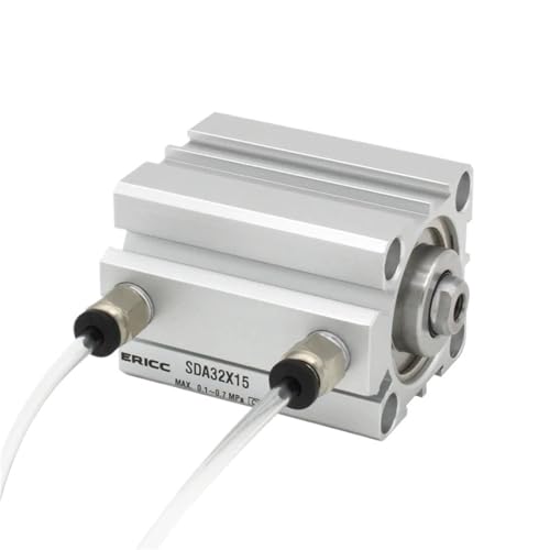 Pneumatischer Kompakt-Luftzylinder der Serie SDA 12 mm, Bohrung bis 5, 10, 15, 20, 25, 30, 35 mm Hub, doppeltwirkender Zylinder(SDA12-5,-B(male thread)) von TQSKA