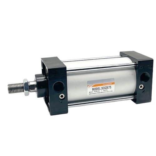 Standard-Pneumatik-Gaszylinder der SC-Serie, 32/40/50/63 mm Bohrung, großer Schub, 250/300/400–1000 mm Hub, doppelte Wirkung(600mm Stroke,63mm Bore) von TQSKA