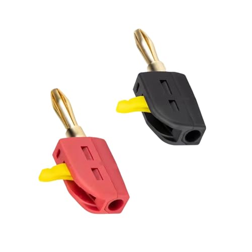 4 Mm Bananenstopfen Goldplattierte Kontakte 32A Stromkapazität 4mm Bananenanschluss Schraubanschluss Bindung Nach Dem Lautsprecher Drahtanschluss von TQUXNGA