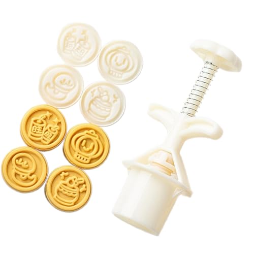 Gebäckformen-Set mit Schlangenjahr-Motiv, mit 4 einzigartigen Formen zum Backen traditioneller Leckereien zu Hause von TQUXNGA