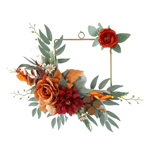 Künstlicher Kranz, Frühlingskranz für Haustür, Fenster, Hochzeit, Party, Innen- und Außendekorationen von TQUXNGA