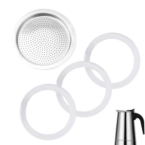 Multifunktionales Espresso-Töpfe Ersatzset Espresso-Töpfe Ersatz Silikonringe Set mit Filter und Dichtungen Dichtungen Multifunktionales Espresso-Töpfe Ersatzset Espresso-Töpfe Ersatz Silikonringe Set mit Filter und Dichtungen Dichtungen von TQUXNGA