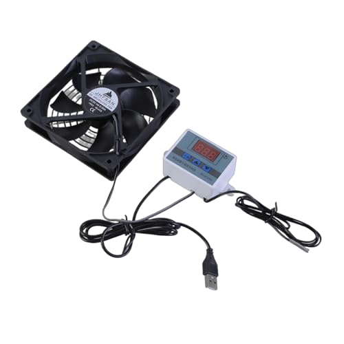 TQUXNGA 120 mm 5 V 1 A USB-Lüftersysteme mit Temperaturregelung für Heimkino-Schränke und mehr von TQUXNGA