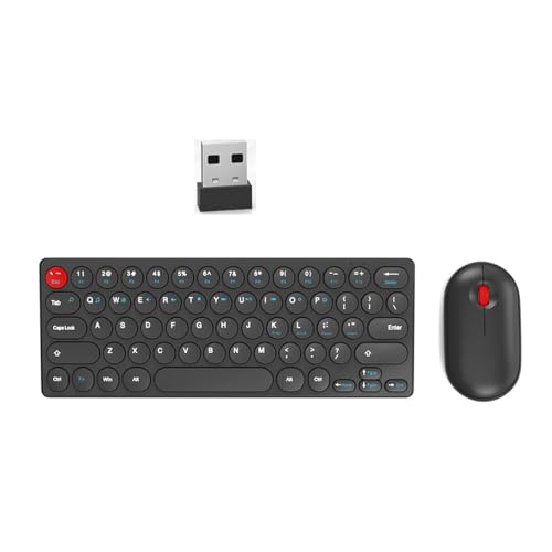 TQUXNGA Tastaturen und Combo mit runden Tastenkappen, 2,40 g, 64 Tasten, geräuschlos, für PC, Laptop, ergonomische, platzsparende Tastaturen TQUXNGA Tastaturen und Combo mit runden Tastenkappen, 2,40 g, 64 Tasten, geräuschlos, für PC, Laptop, ergonomische, platzsparende Tastaturen von TQUXNGA