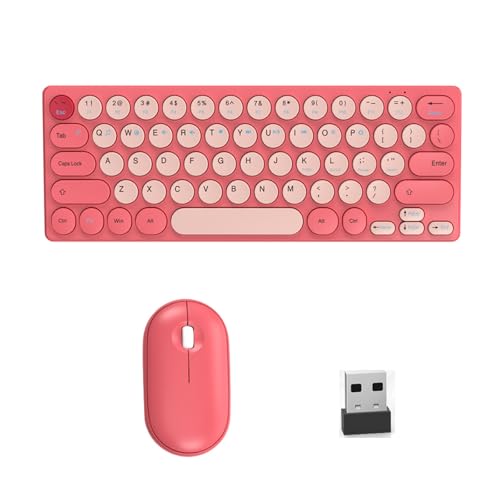 TQUXNGA Tastaturen und Combo mit runden Tastenkappen, 2,40 g, 64 Tasten, geräuschlos, für PC, Laptop, ergonomische, platzsparende Tastaturen TQUXNGA Tastaturen und Combo mit runden Tastenkappen, 2,40 g, 64 Tasten, geräuschlos, für PC, Laptop, ergonomische, platzsparende Tastaturen von TQUXNGA