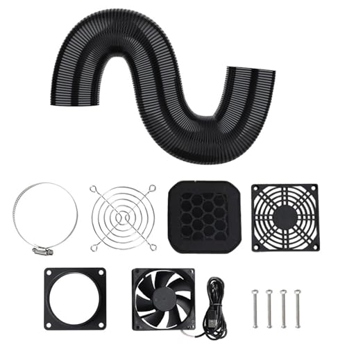 TQUXNGA USB 5V1A Power Abluftventilator Set für Druckergehäuse zur Belüftung in Küche Bad und Werkstatt USB Abluftventilator TQUXNGA USB 5V1A Power Abluftventilator Set für Druckergehäuse zur Belüftung in Küche Bad und Werkstatt USB Abluftventilator von TQUXNGA