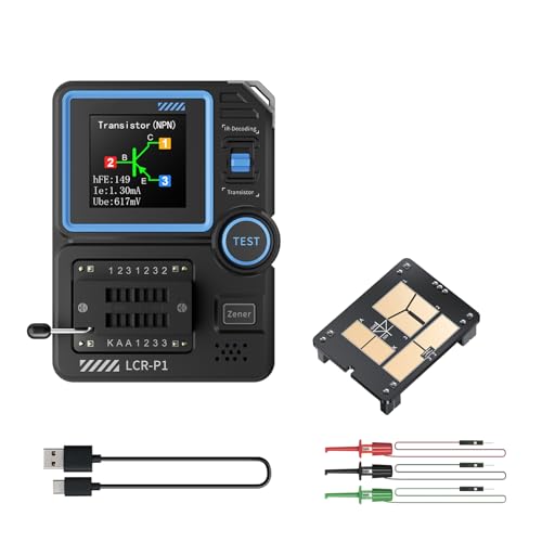 Transistor-Tester Multimeter Diode Triode Kapazität Widerstand Induktivität Meter Multifunktionsmesser von TQUXNGA