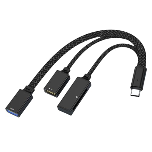 USB-C-Zentrum mit 3 USB-Schnittstellen, einfach zu bedienen mit sanftem Leuchten, zeigt robuste Konstruktion Multifunktions-USB-C-Zentrum für Büro von TQUXNGA
