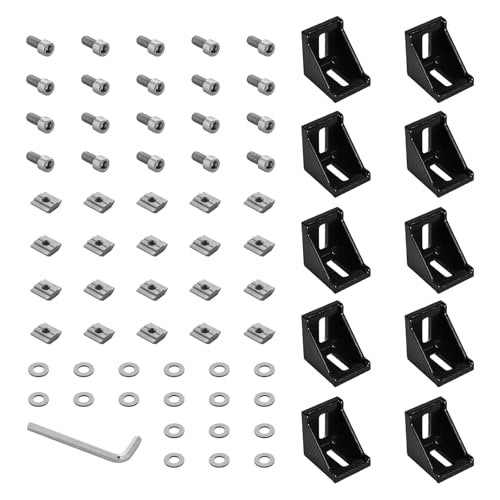 Winkel Aluminium Profil Eckverbinder Wandhalterungen für Fräsgerät Roboter Konstruktionsrahmen Verstärkung Möbel Eckwinkel Winkel Aluminium Profil Eckverbinder Wandhalterungen für Fräsgerät Roboter Konstruktionsrahmen Verstärkung Möbel Eckwinkel von TQUXNGA
