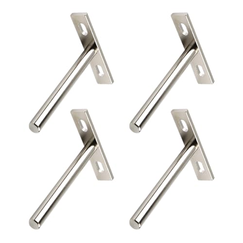 4 Stück robuste schwebende Regalhalterungen zur Wandmontage, unsichtbare, versteckte Regalhalterungen, T-förmige Regalstützen mit Schrauben for Dekorationsschränke, Möbelregale(B,4 Inch(4Pcs)) von TQVLNMCR