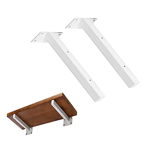Regalhalterung Metall, 1 Set mit 2 schwebenden Regalhalterungen, T-förmige Regalstützen zur Wandmontage, industrielle dekorative Halterung for Zuhause/Büro, mit Schrauben und Dübeln(White,25cm/9.8in) Regalhalterung Metall, 1 Set mit 2 schwebenden Regalhalterungen, T-förmige Regalstützen zur Wandmontage, industrielle dekorative Halterung for Zuhause/Büro, mit Schrauben und Dübeln(White,25cm/9.8in) von TQVLNMCR