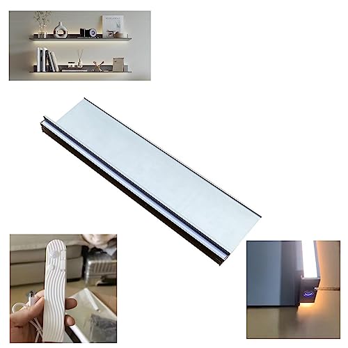 TQVLNMCR 1 Stück LED-Schwimmregale mit kühlem Licht und tragbarem USB-Ladegerät, an der Wand montierte, lichtemittierende Displayregale, beleuchteter Displayständer aus Metall(D,60cm/24in) von TQVLNMCR