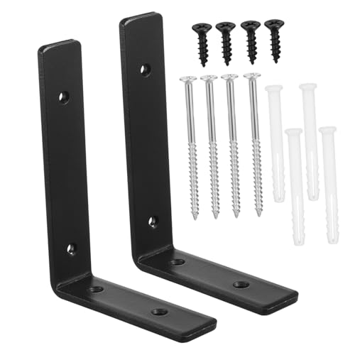 TQVLNMCR 2er-Pack L-förmige Metallhalterungen, robuste Regalhalterungen for die Wand von Küchenschränken von TQVLNMCR