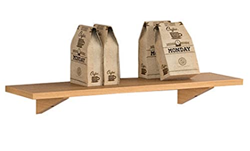 TQVLNMCR Nordeuropa Massivholz Trennwand Einfache Wand Eiche Dekoratives Regal Küche Modern Minimalistisch EIN Wort Holz Schlafzimmer Wandmontiertes Lagerregal(40cm) von TQVLNMCR