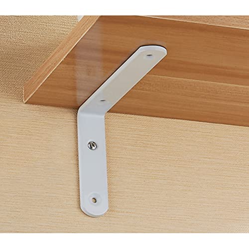 TQVLNMCR Regalhalterung, rechtwinklige Wandregalhalterung, Hochleistungs-Schweberegalhalterung, Gerüstbretthalterung, DIY-Regalstützen aus Metall(White,20x15cm/7.9 * 5.9in) von TQVLNMCR