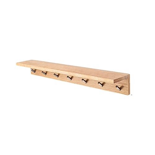 TQVLNMCR Rustikale schwebende Wandregale – Bauernhausregale for Schlafzimmer, Wohnzimmer und mehr – Rustikale Wanddekoration(7hooks) von TQVLNMCR