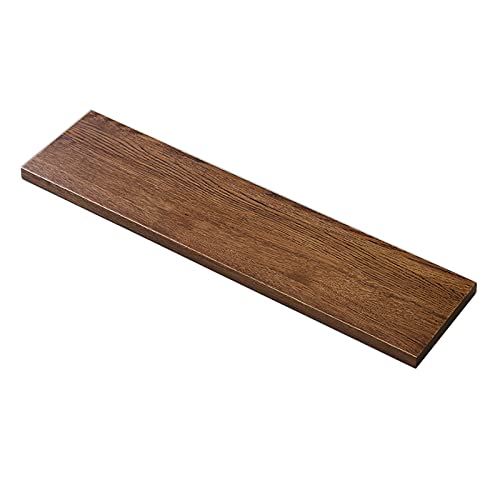 TQVLNMCR Rustikales, Dickes Holzregalbrett, schwebende Regale aus Holz, zur Wandmontage for Wohnzimmer, Schlafzimmer, Badezimmer, dekoratives Zuhause, karbonisiertes Schwarz, 120 cm(23.4 in) von TQVLNMCR