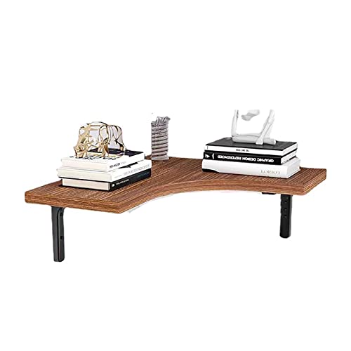 TQVLNMCR Schwebende Eckregale aus Holz for Schlafzimmer, Wohnzimmer, Badezimmer, Küche, Büro, Bauernhausdekor(1layer) von TQVLNMCR