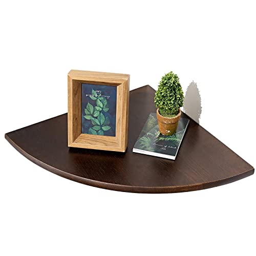 TQVLNMCR Schwebende Regale aus Holz, Ausstellungsregale for Wohnzimmer, Büro, Schlafzimmer, Badezimmer, Küche(11.7 in) von TQVLNMCR