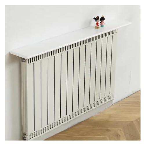 TQVLNMCR Schwebendes Pflanzenregal über dem Heizkörper, Rauch- und staubdichte rechteckige Holzplatte for Zuhause/Hotel/Kindergarten(White,90x16x2.2cm/35.4x6.3x0.9in) von TQVLNMCR